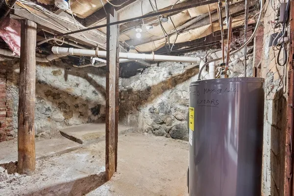 a view of a wooden door