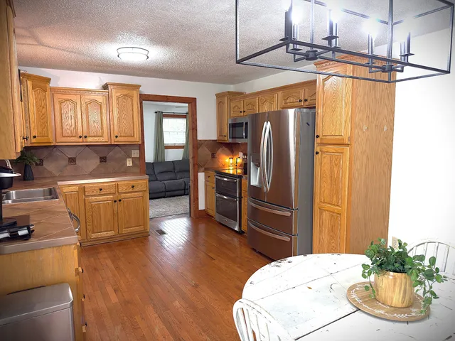 a view of a potted plant in a room