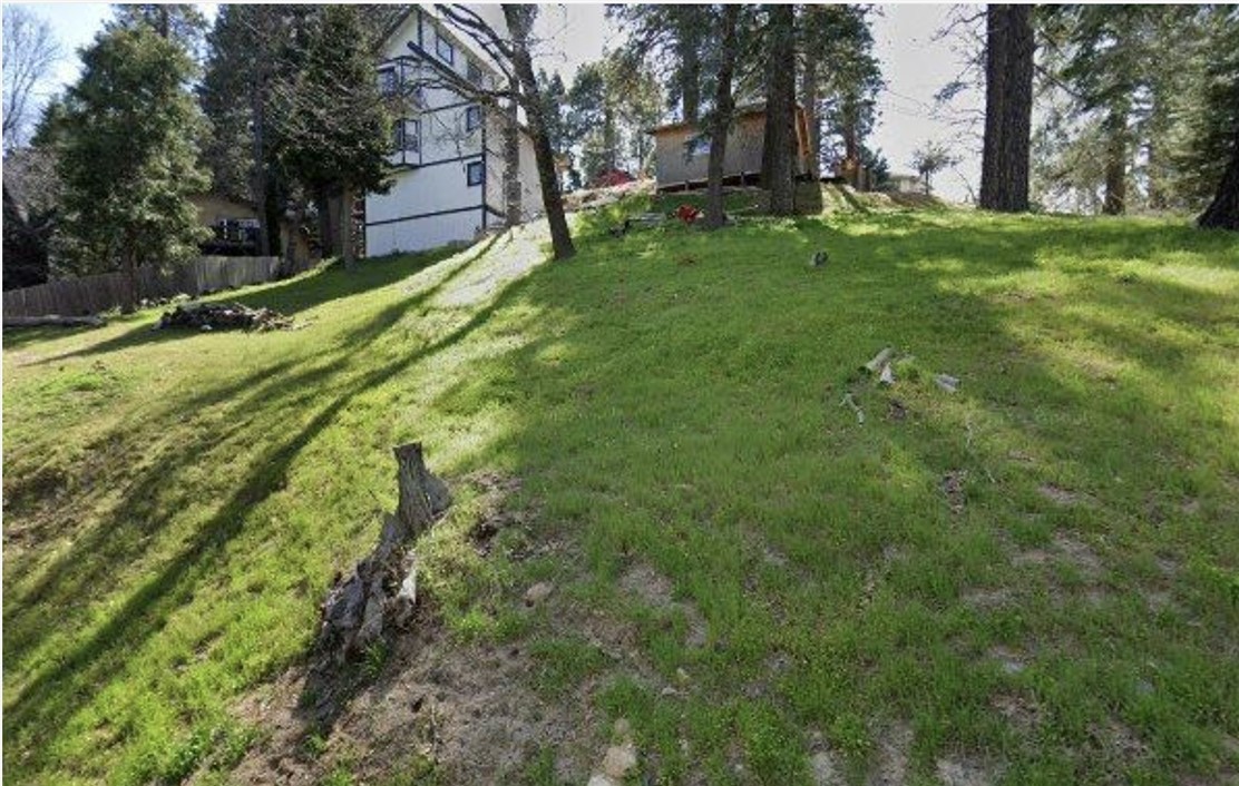 586 Boaz Road Crestline, CA 92325 - Photo 2 of 2 a backyard of a house with lots of green space