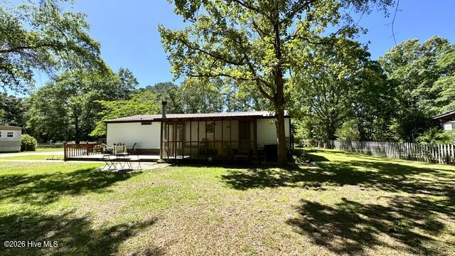 648 Old Church Road Swansboro, NC 28584 - Photo 16 of 36 rear deck, screened porch