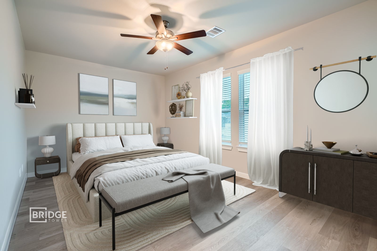 371 Huisache Street Lake Jackson, TX 77566 - Photo 7 of 10 a bed room with a bed mirror and a window