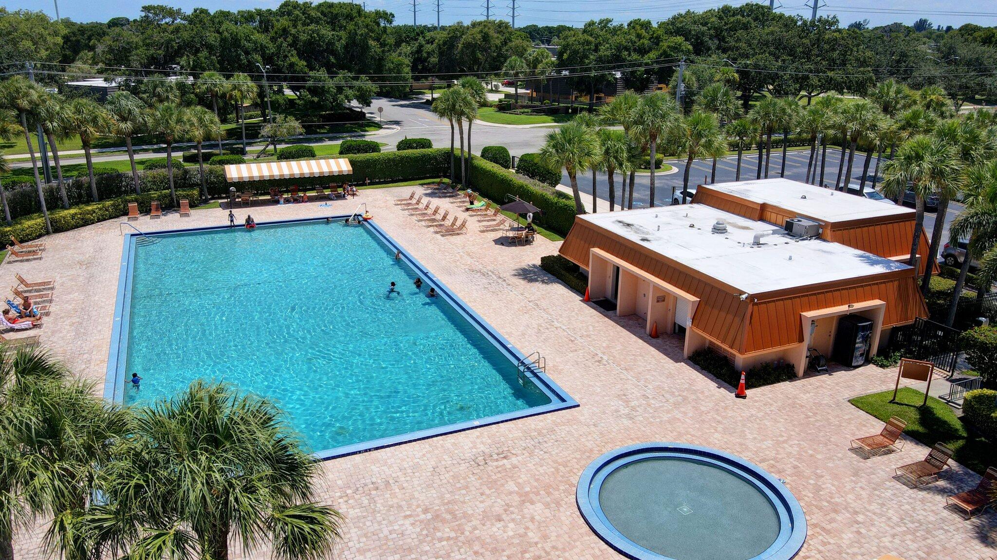 318 3rd Way West Palm Beach, FL 33407 - Photo 23 of 26 an aerial view of a house with swimming pool garden and patio
