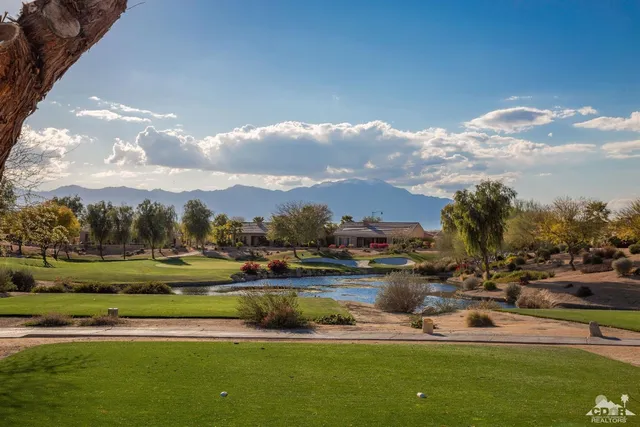 a view of a lake with houses