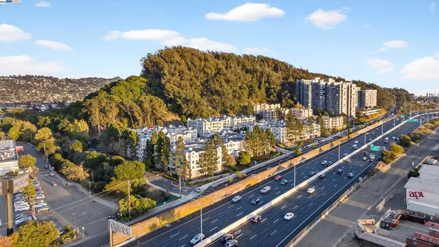 a view of a city with tall buildings