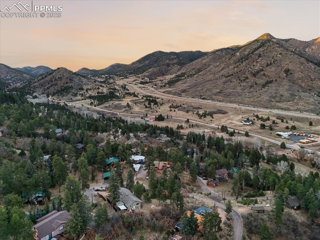 9445 Mohawk Trail Cascade, CO 80809 - Photo 46 of 47 an aerial view of residential houses and outdoor space