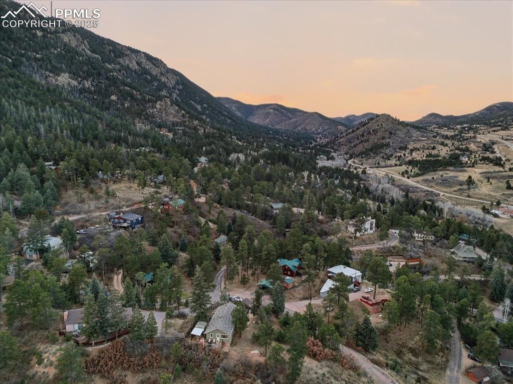 9445 Mohawk Trail Cascade, CO 80809 - Photo 47 of 47 an aerial view of residential house and green space