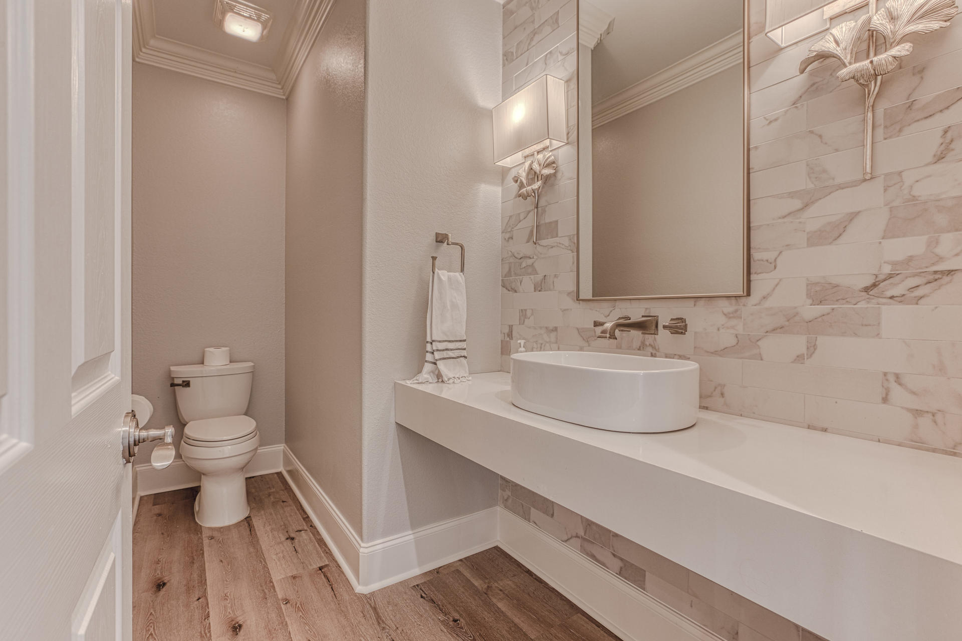 160 Grand Flora Way Santa Rosa Beach, FL 32459 - Photo 27 of 51 a bathroom with a sink and a mirror
