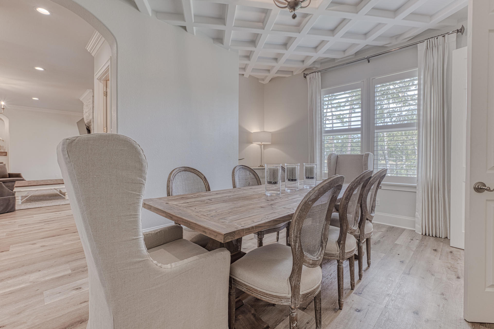 160 Grand Flora Way Santa Rosa Beach, FL 32459 - Photo 28 of 51 a view of a dining room with furniture and window