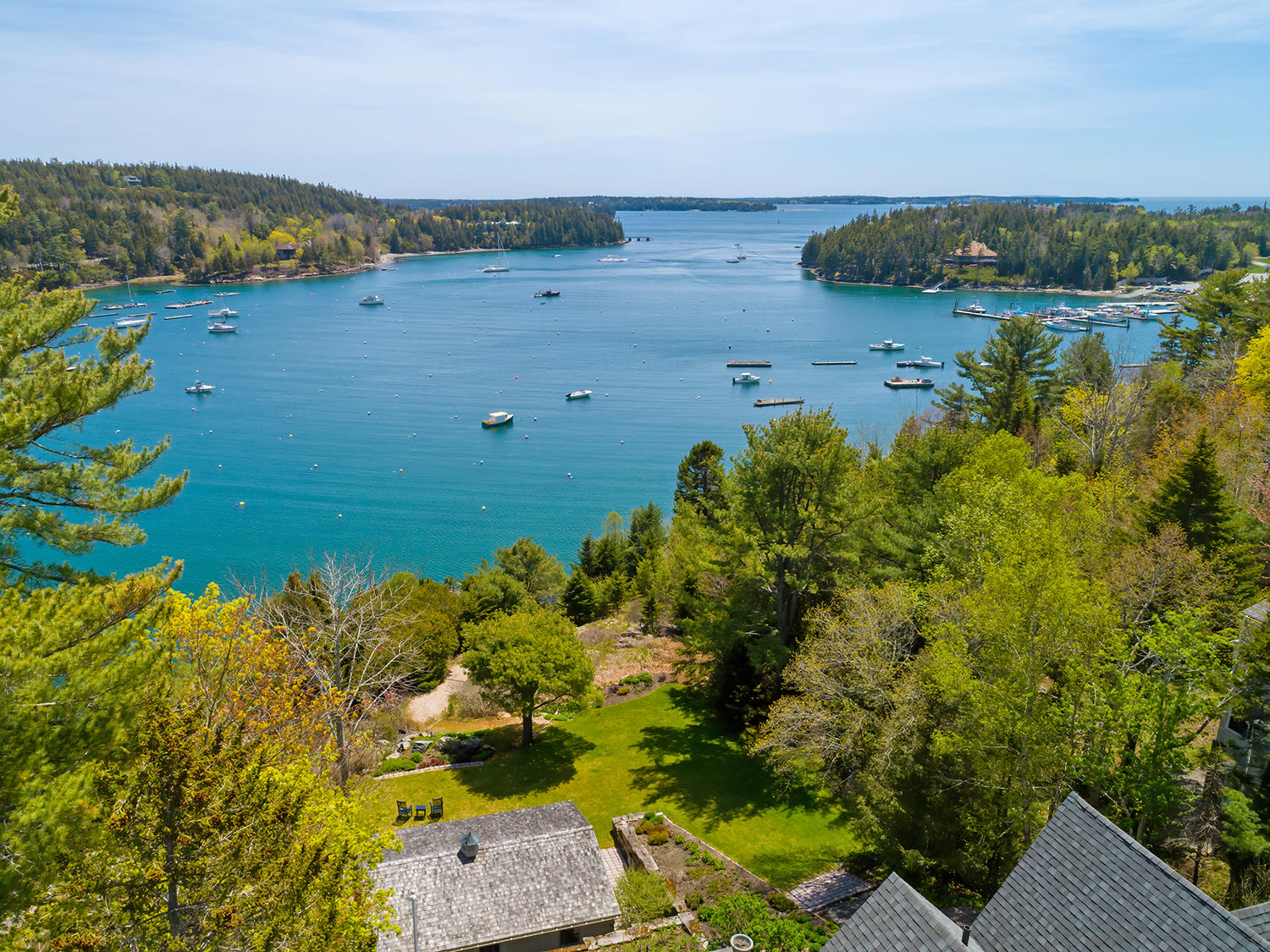 61 Harborside Road Northeast Harbor, ME 04662 - Photo 2 of 35 2-4- High distant hse to hbr(4)