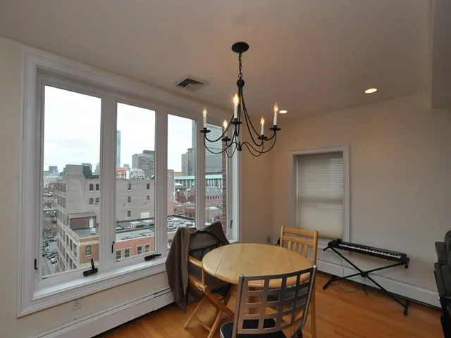 a very nice looking room with a large window