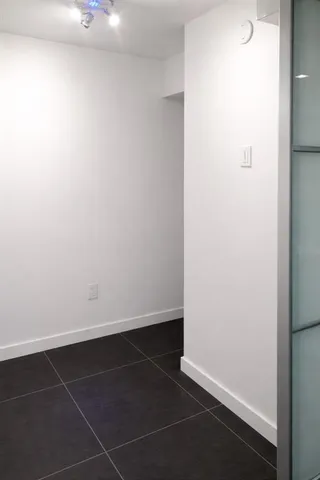 a room with a small space