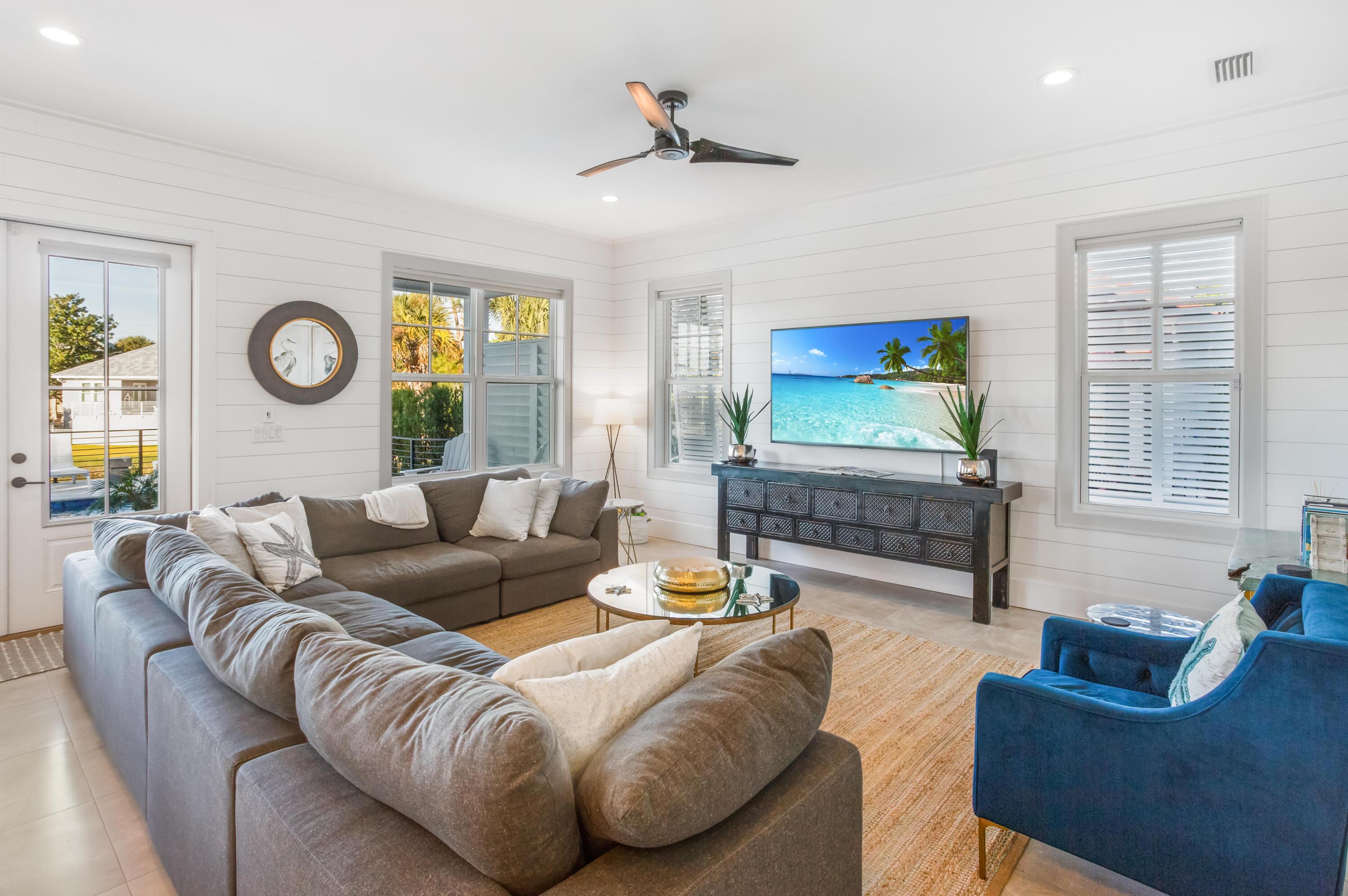 4627 Sunset Pointe Destin, FL 32541 - Photo 18 of 64 a living room with furniture and a large window