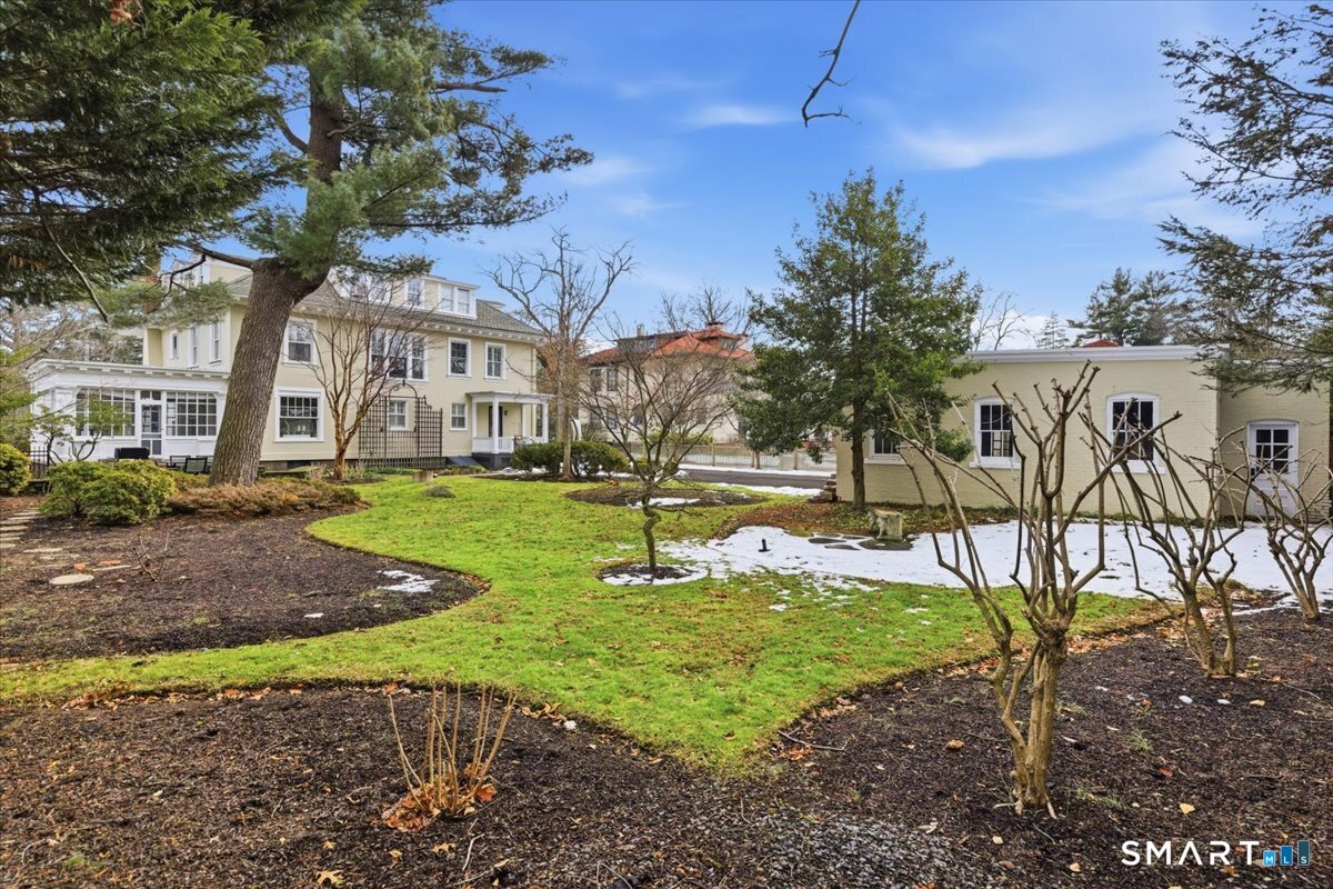 144 Edgehill Road Hamden, CT 06517 - Photo 35 of 39 Beautifully landscaped and irrigated level lot with bluestone patio