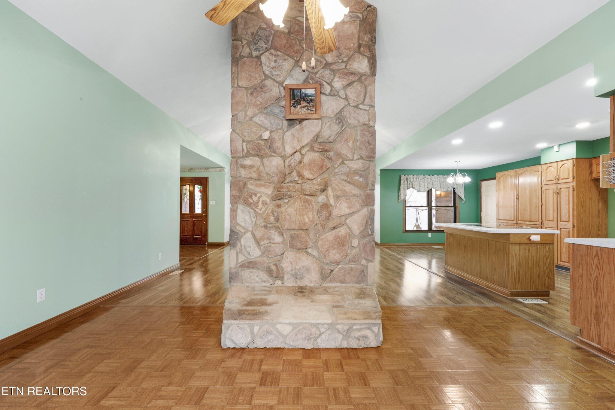 235 Davidson Hollow Road Heiskell, TN 37754 - Photo 31 of 43 a view of a hallway with brick walls
