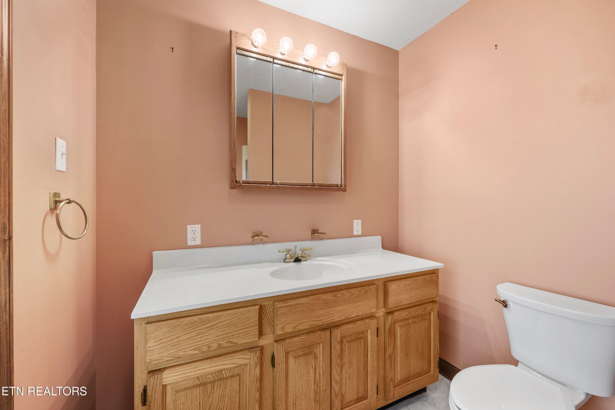 235 Davidson Hollow Road Heiskell, TN 37754 - Photo 38 of 43 a bathroom with a sink vanity and toilet