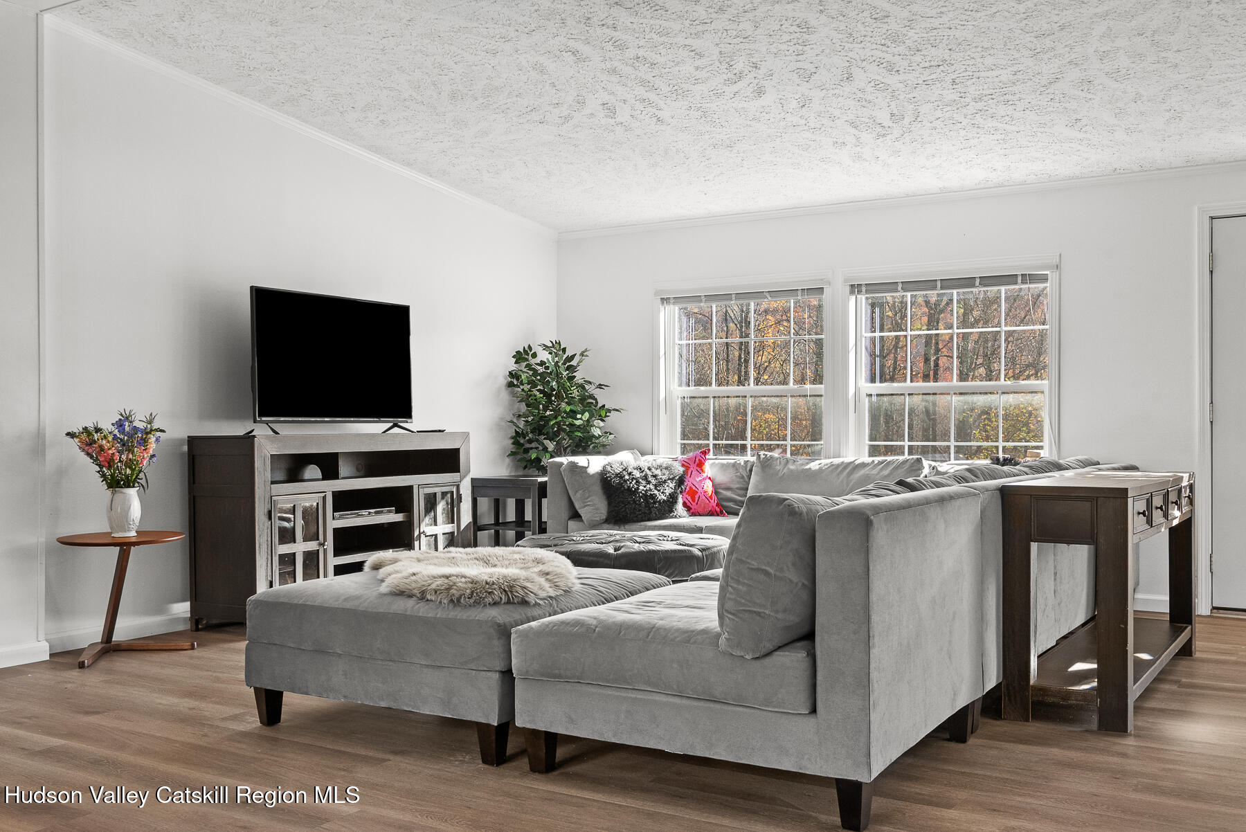2685 Red Kill Road Fleischmanns, NY 12430 - Photo 16 of 31 a living room with furniture and a flat screen tv
