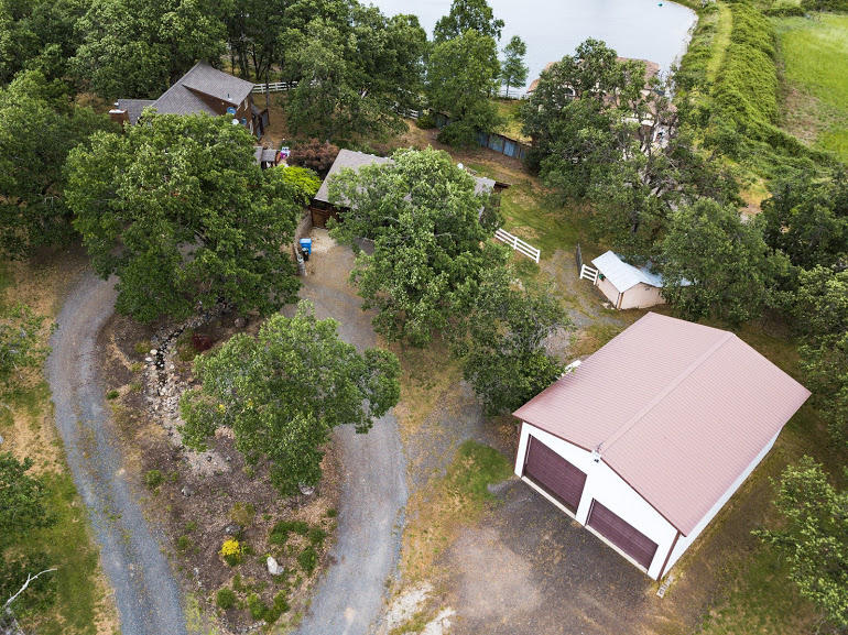 11754 Dixie Road White City, OR 97503 - Photo 10 of 38 an aerial view of a house with a yard and trees