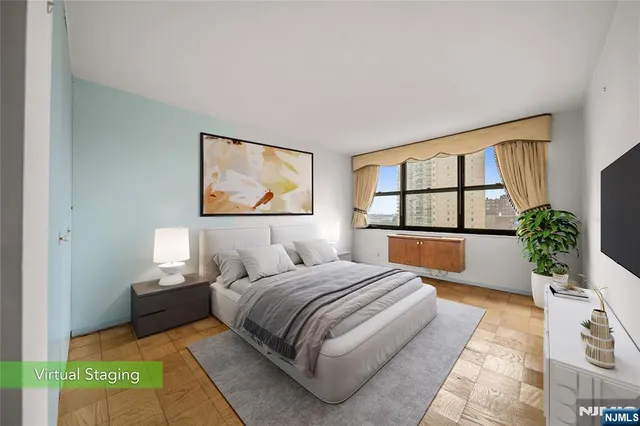 an empty room with a fireplace