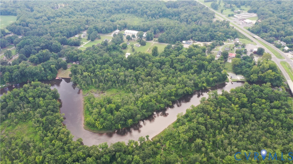 11367-11461 West River Road Aylett, VA 23009 - Photo 20 of 24 Aerial perspective featuring a winding waterway bo