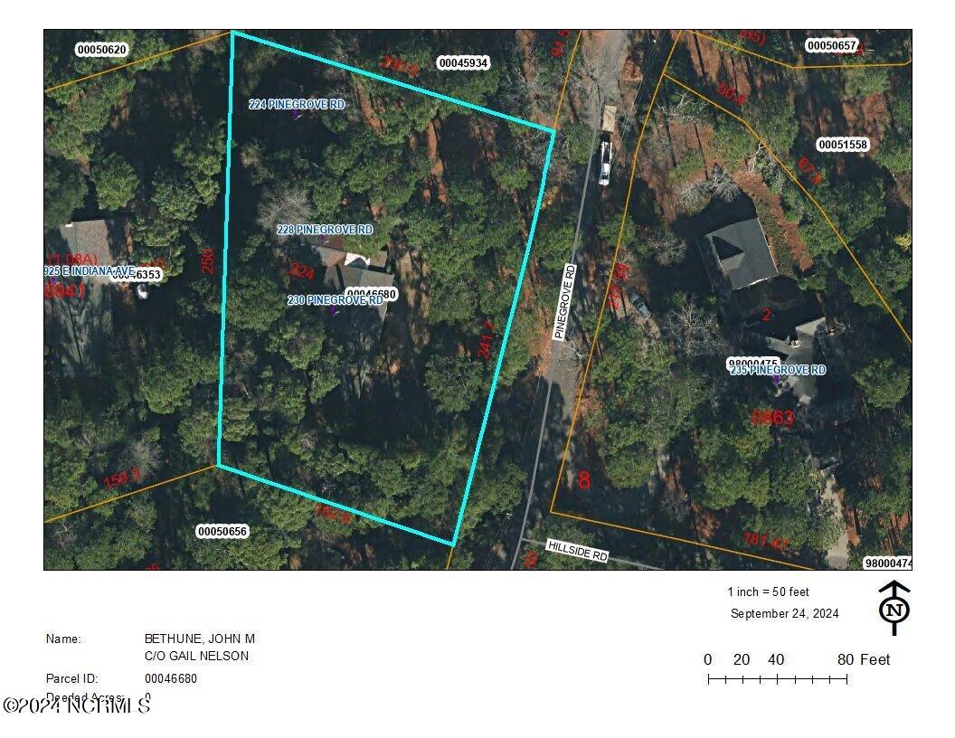 230 Pine Grove Road Southern Pines, NC 28387 - Photo 39 of 62 Aerial GIS Map
