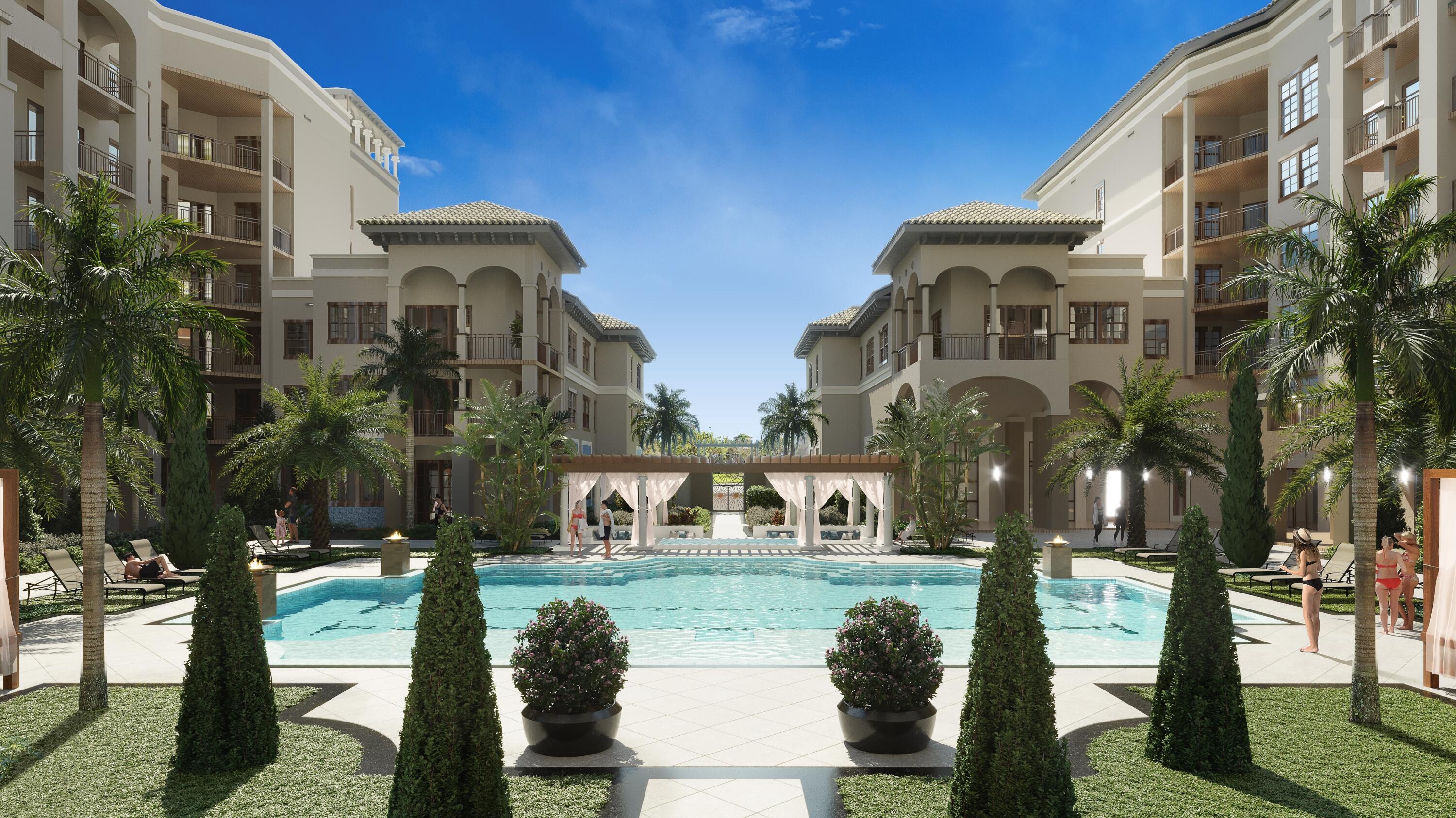 5400 Broken Sound Boulevard Northwest, Unit 201 Boca Raton, FL 33487 - Photo 7 of 10 a view of swimming pool with outdoor seating and city view