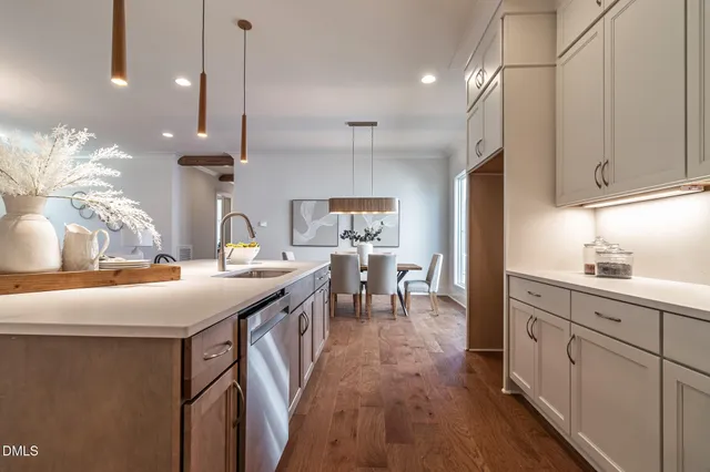 a close view of closet