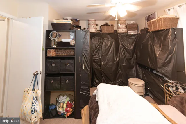 a view of a walk in closet