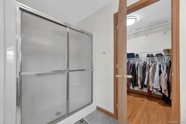 a view of a walk in closet