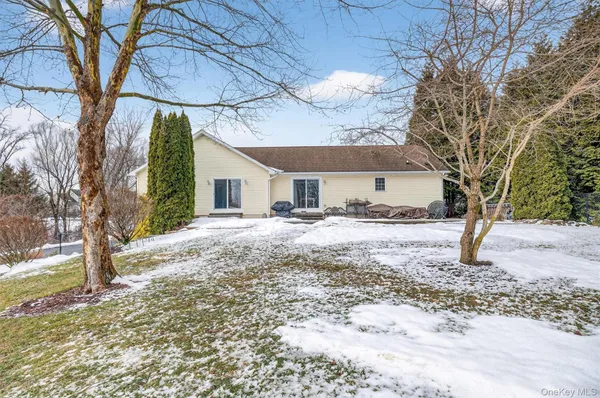 a view of a house with a patio