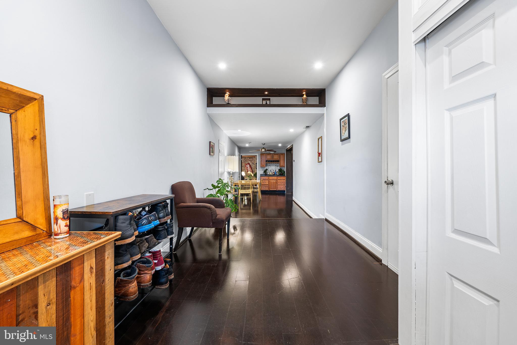 1506 East Wilt Street Philadelphia, PA 19125 - Photo 20 of 50 a view of a hallway with workspace and a window