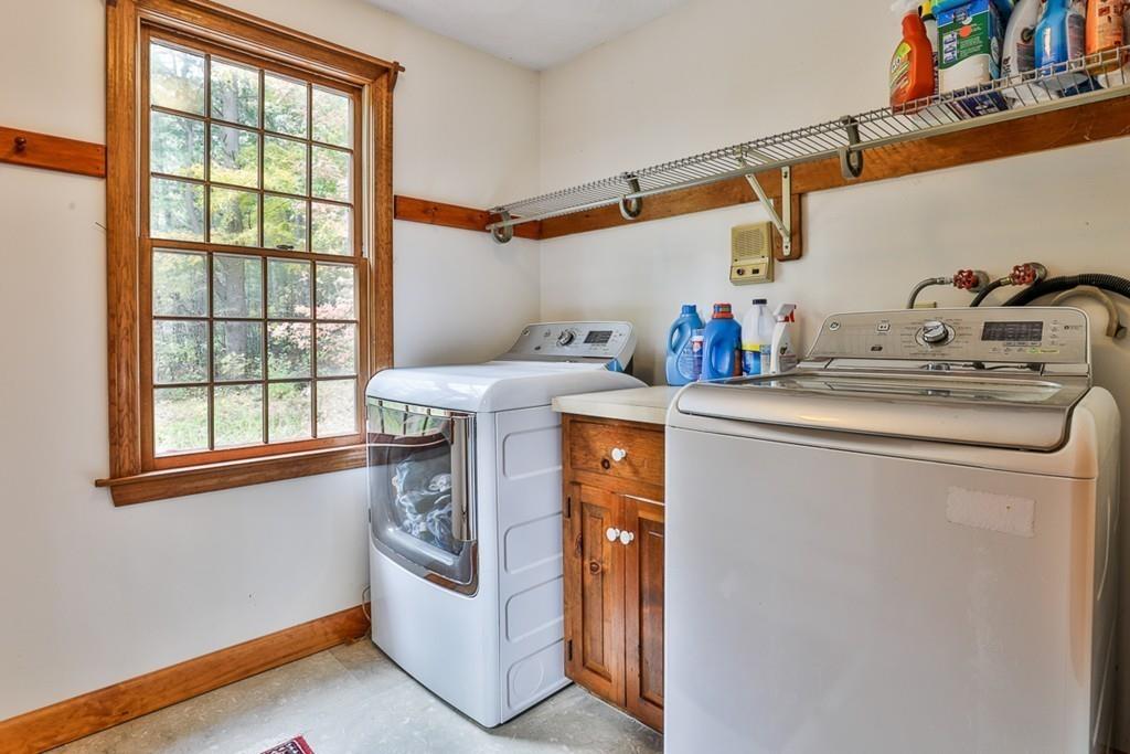 70 B Baldpate Road Boxford, MA 01921 - Photo 29 of 40 a utility room with dryer and washer