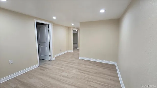 a view of an empty room