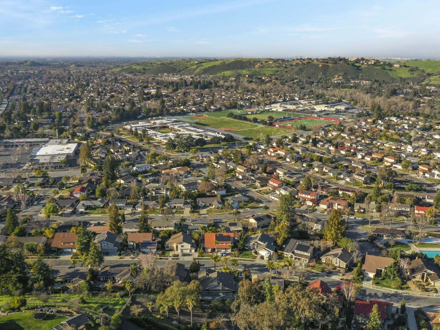 7026 Burnside Drive San Jose, CA 95120 - Photo 44 of 60 an aerial view of residential building with parking space