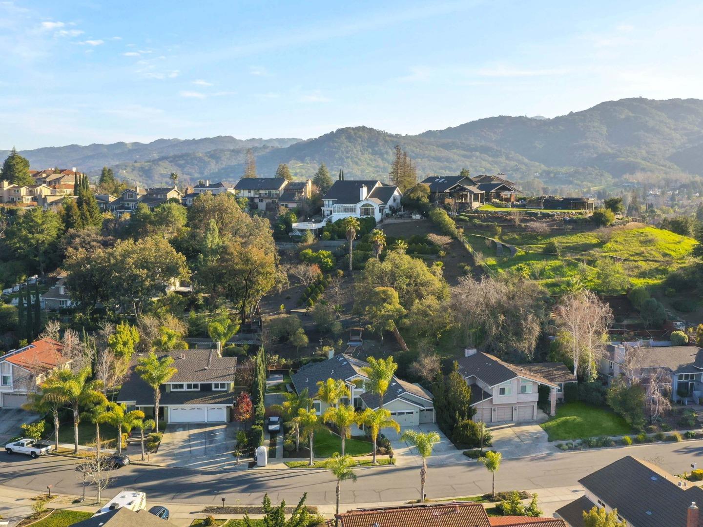 7026 Burnside Drive San Jose, CA 95120 - Photo 46 of 60 an aerial view of residential houses with outdoor space and street view