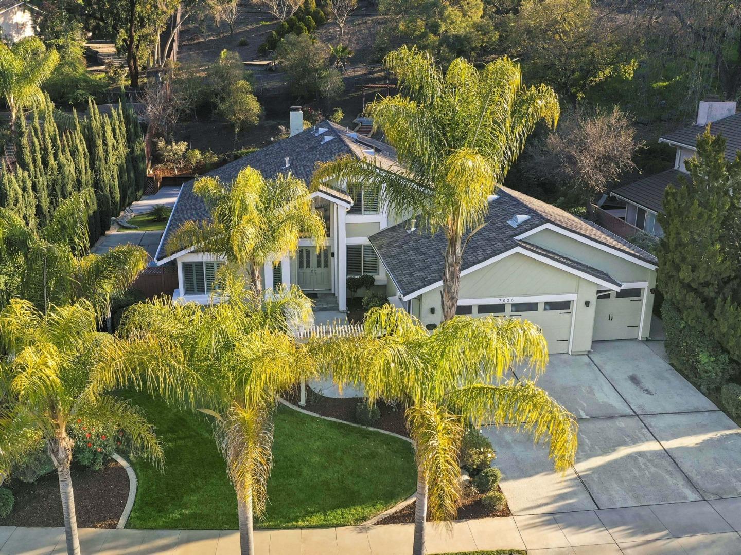 7026 Burnside Drive San Jose, CA 95120 - Photo 47 of 60 a aerial view of a house with a yard