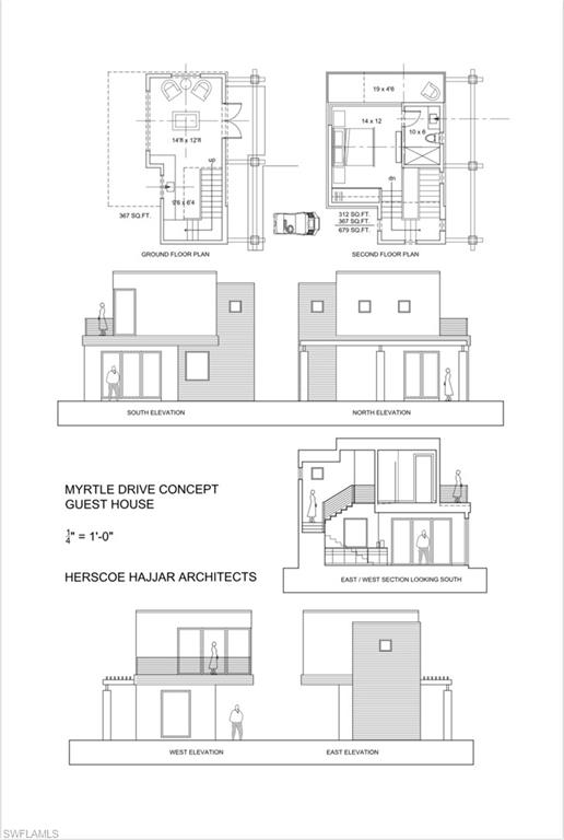 581 Myrtle Road Naples, FL 34108 - Photo 38 of 39 a black and white photo of a living room