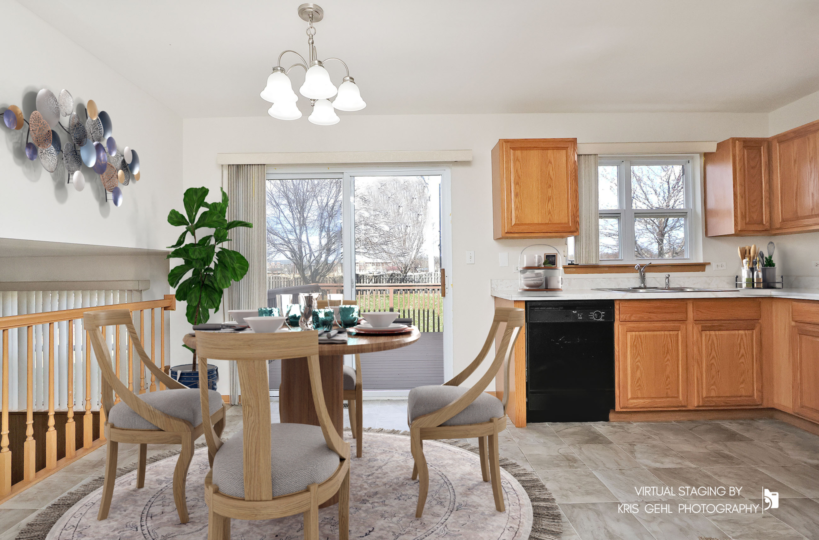 1038 Redondo Drive Romeoville, IL 60446 - Photo 6 of 23 a view of a dining room with furniture window and outside view