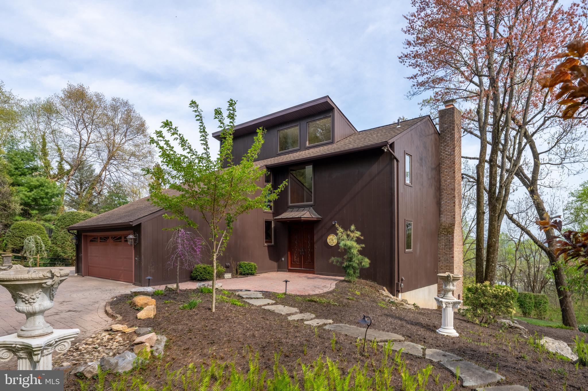 a front view of a house