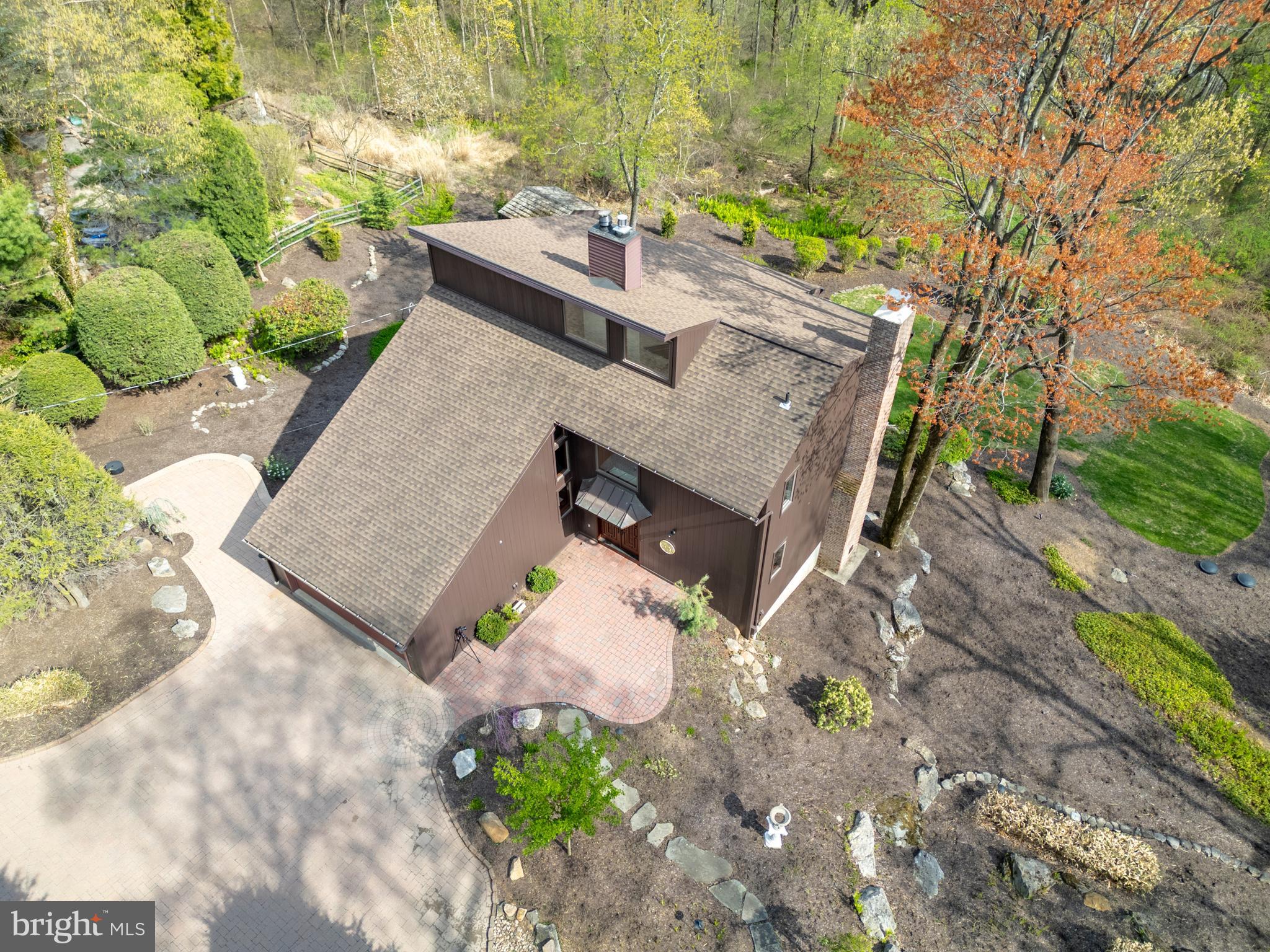 3446 Honeysuckle Road Bethlehem, PA 18015 - Photo 3 of 80 an aerial view of a house with a yard