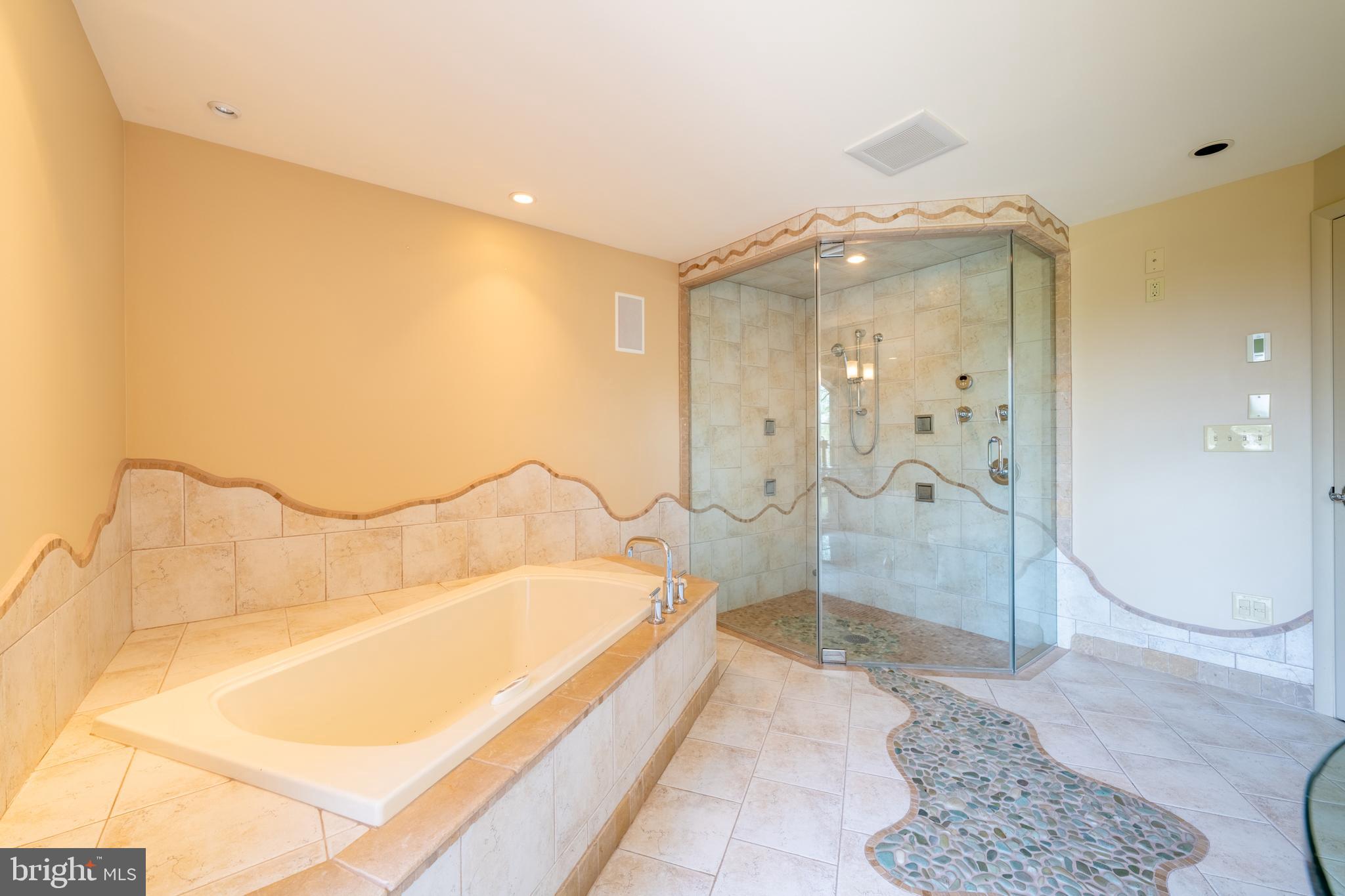 3446 Honeysuckle Road Bethlehem, PA 18015 - Photo 57 of 80 a spacious bathroom with a tub and shower