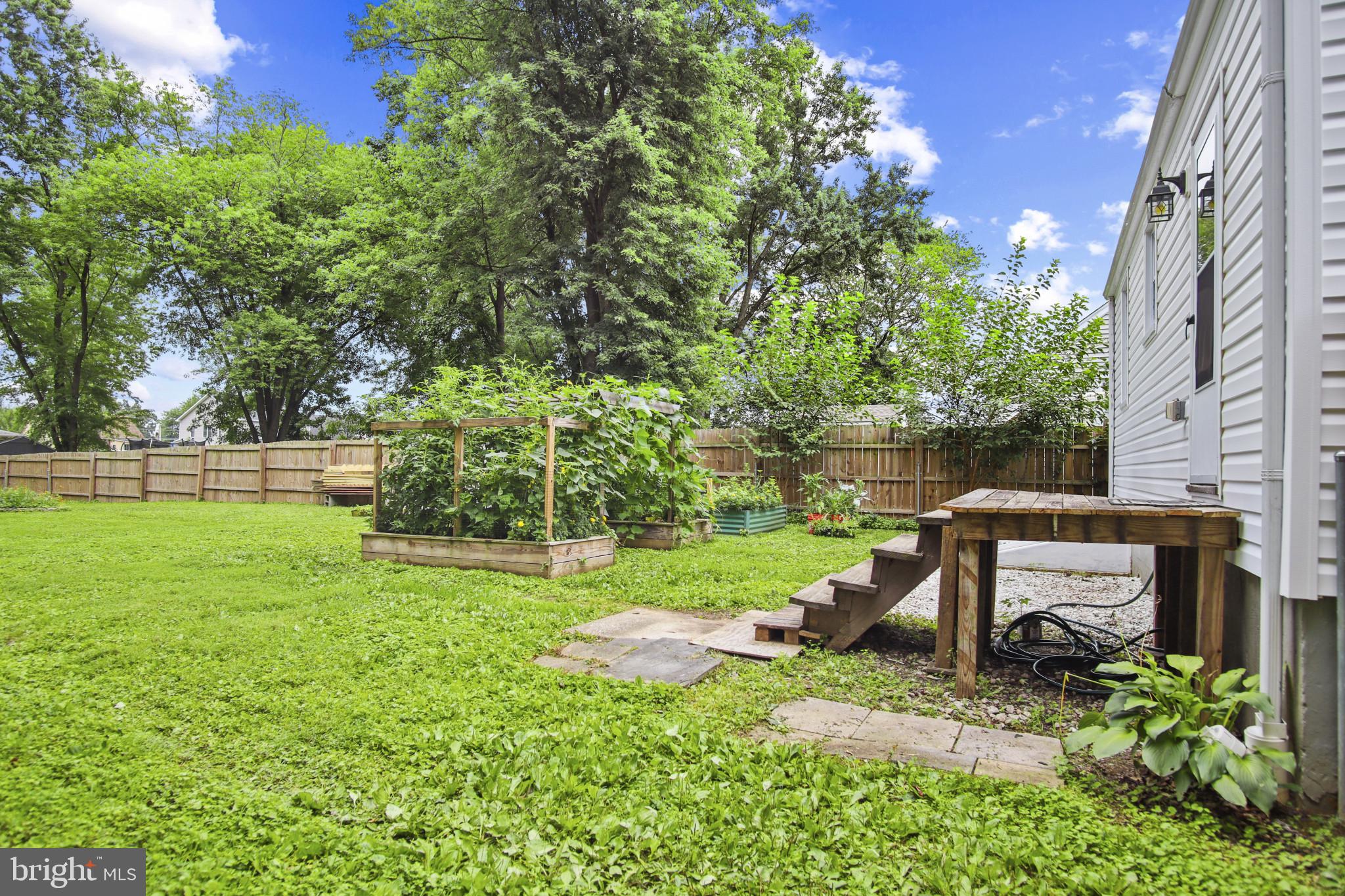 317 Wye Road Essex, MD 21221 - Photo 27 of 35 a view of a garden with a bench