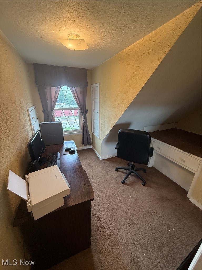 2614 Eldersville Road Follansbee, WV 26037 - Photo 13 of 18 Carpeted office space with a textured wall and a textured ceiling