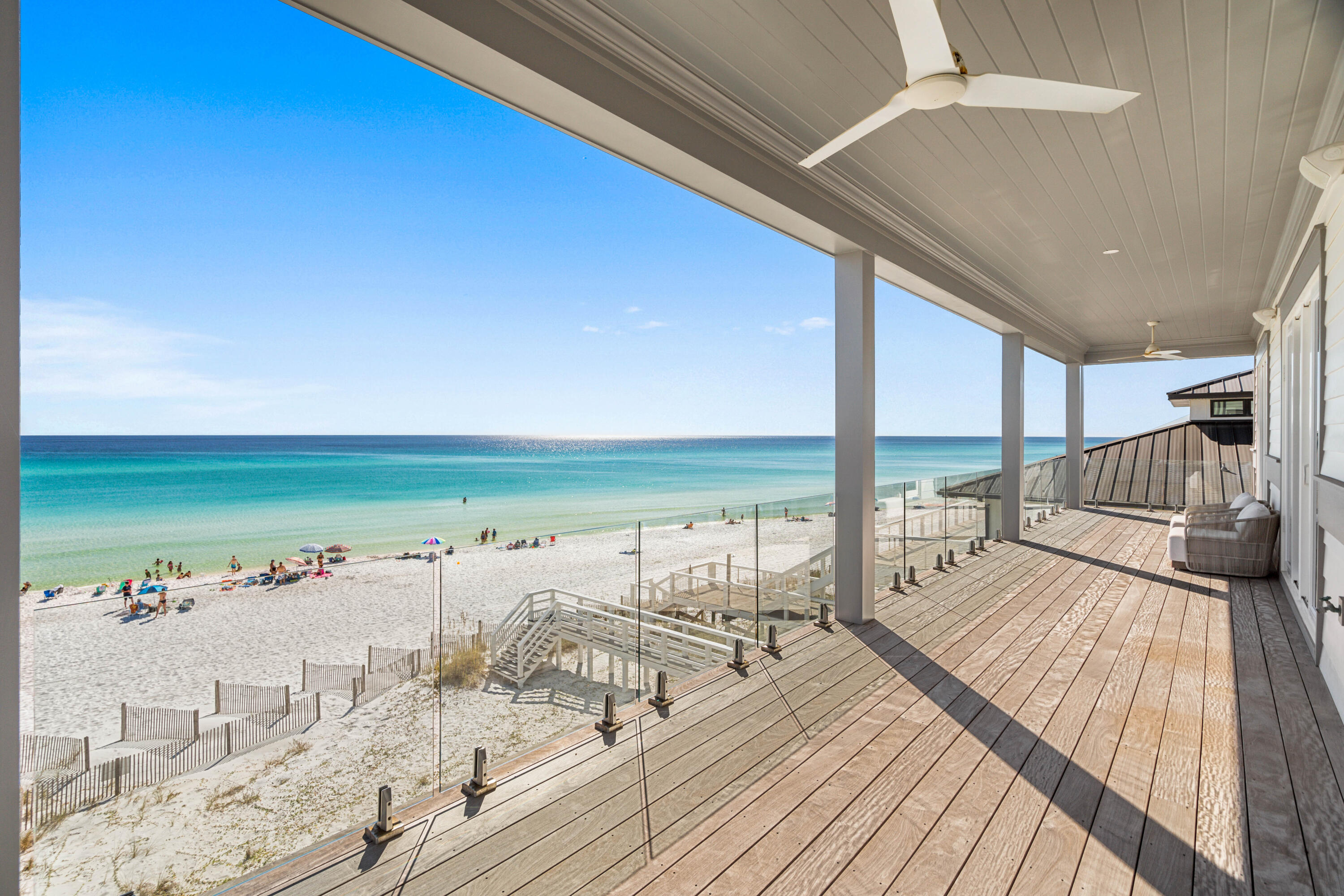 25 Fort Panic Road Santa Rosa Beach, FL 32459 - Photo 28 of 88 a view of a balcony with wooden floor