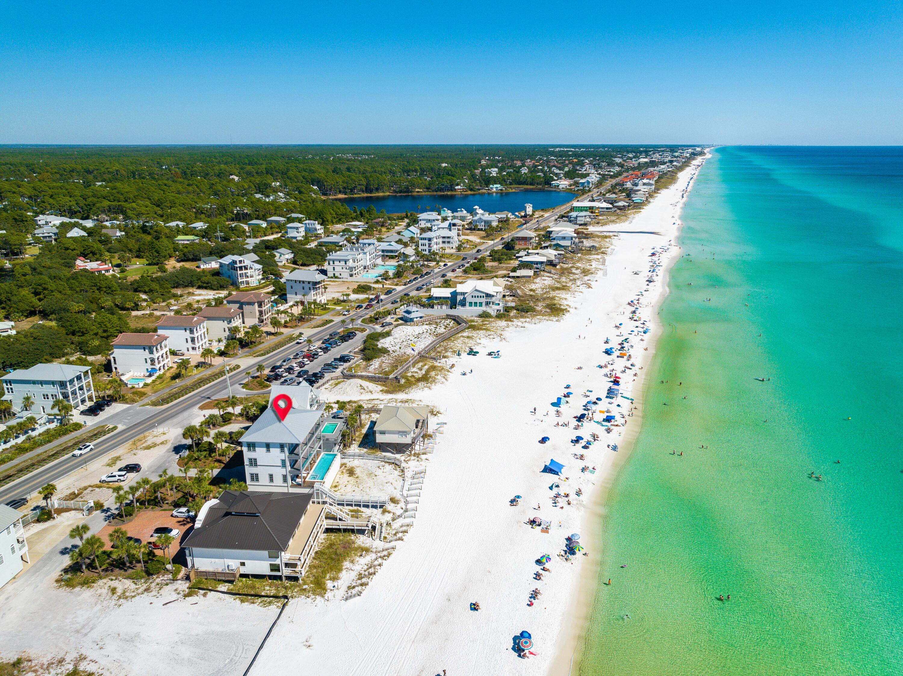 25 Fort Panic Road Santa Rosa Beach, FL 32459 - Photo 60 of 88 25 Fort Panic Aerial Marked-10