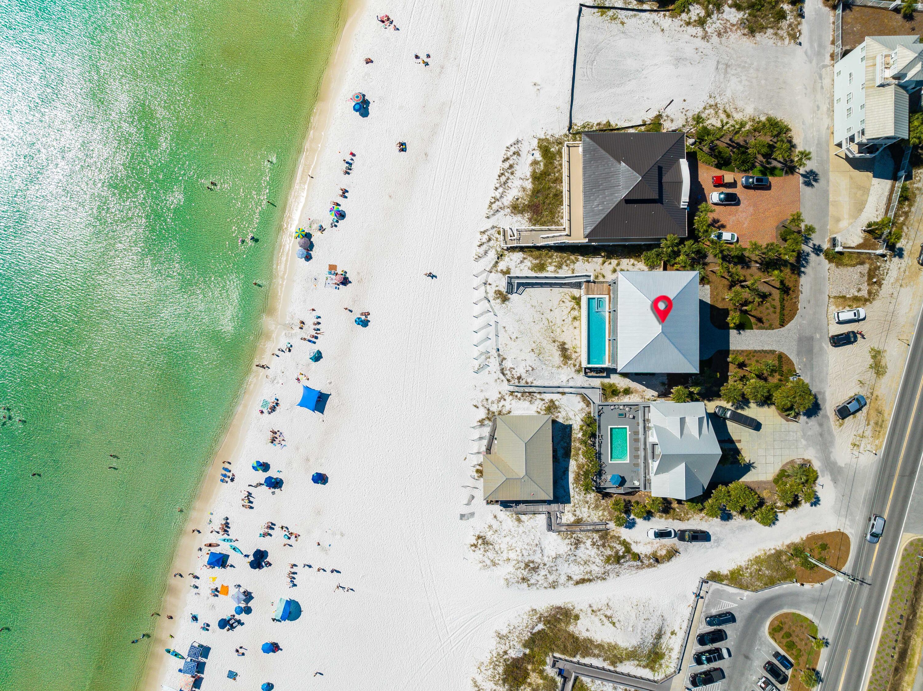 25 Fort Panic Road Santa Rosa Beach, FL 32459 - Photo 62 of 88 25 Fort Panic Aerial Marked-13