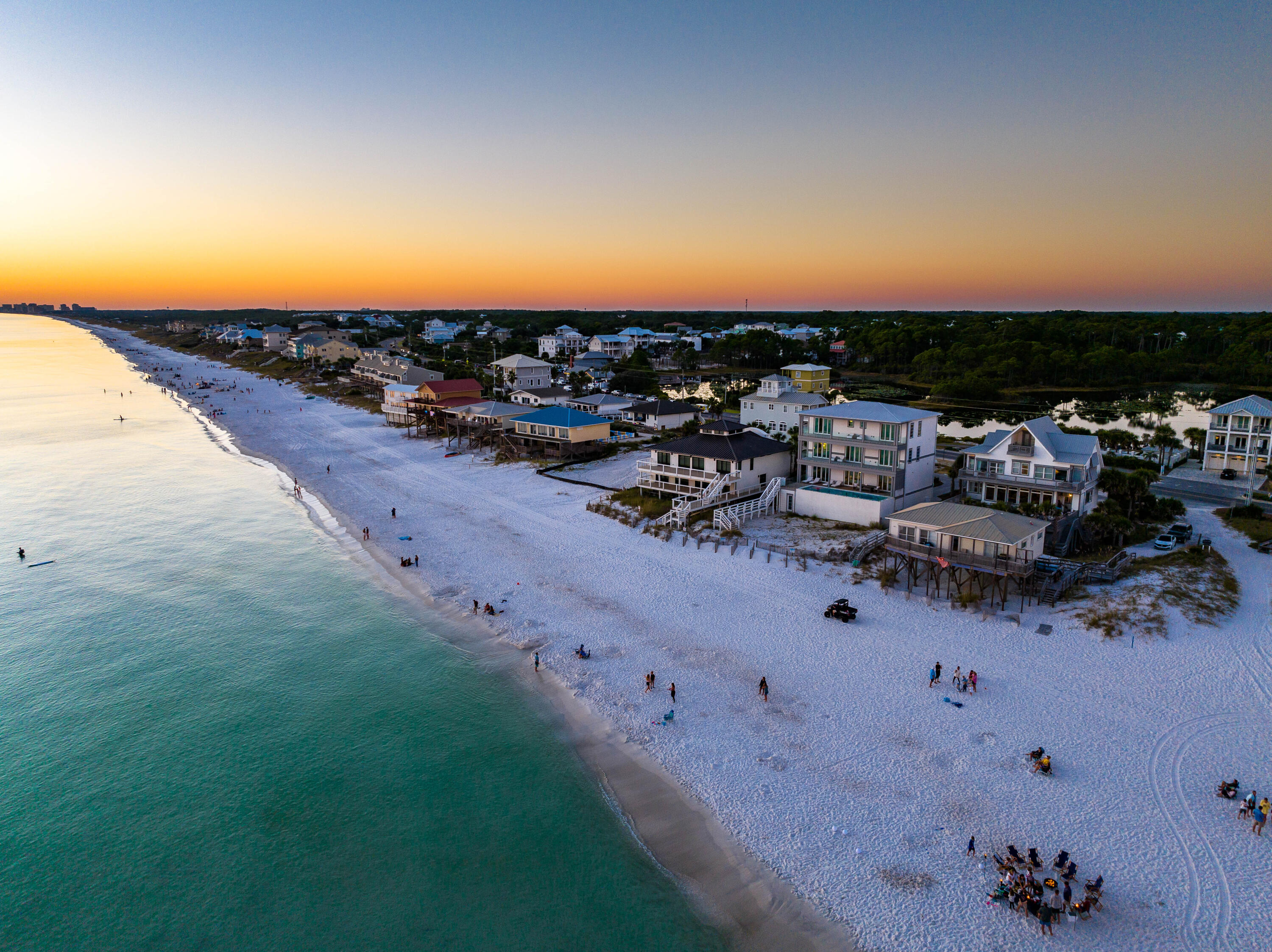 25 Fort Panic Road Santa Rosa Beach, FL 32459 - Photo 65 of 88 25 Fort Panic Aerial Twilight-8