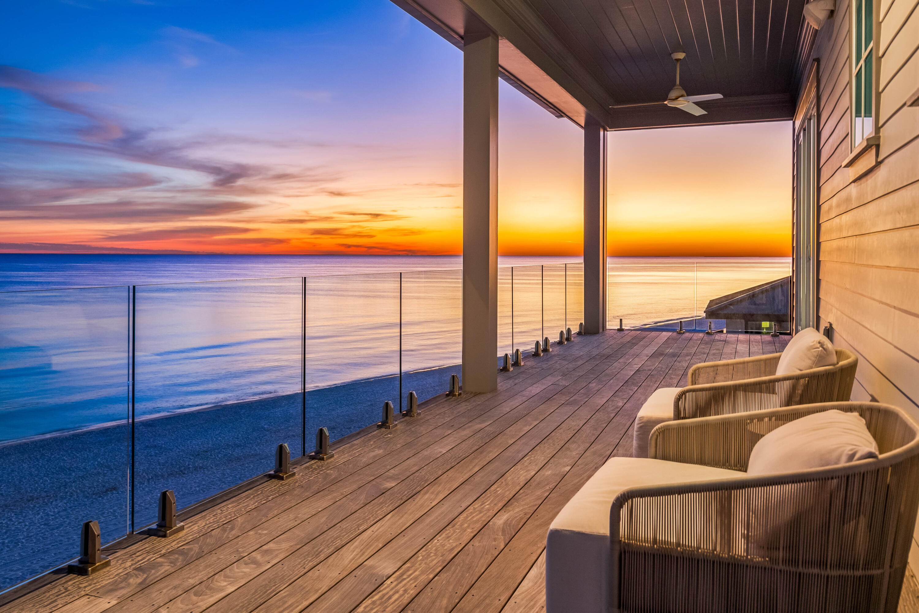 25 Fort Panic Road Santa Rosa Beach, FL 32459 - Photo 69 of 88 a view of a balcony with an ocean view