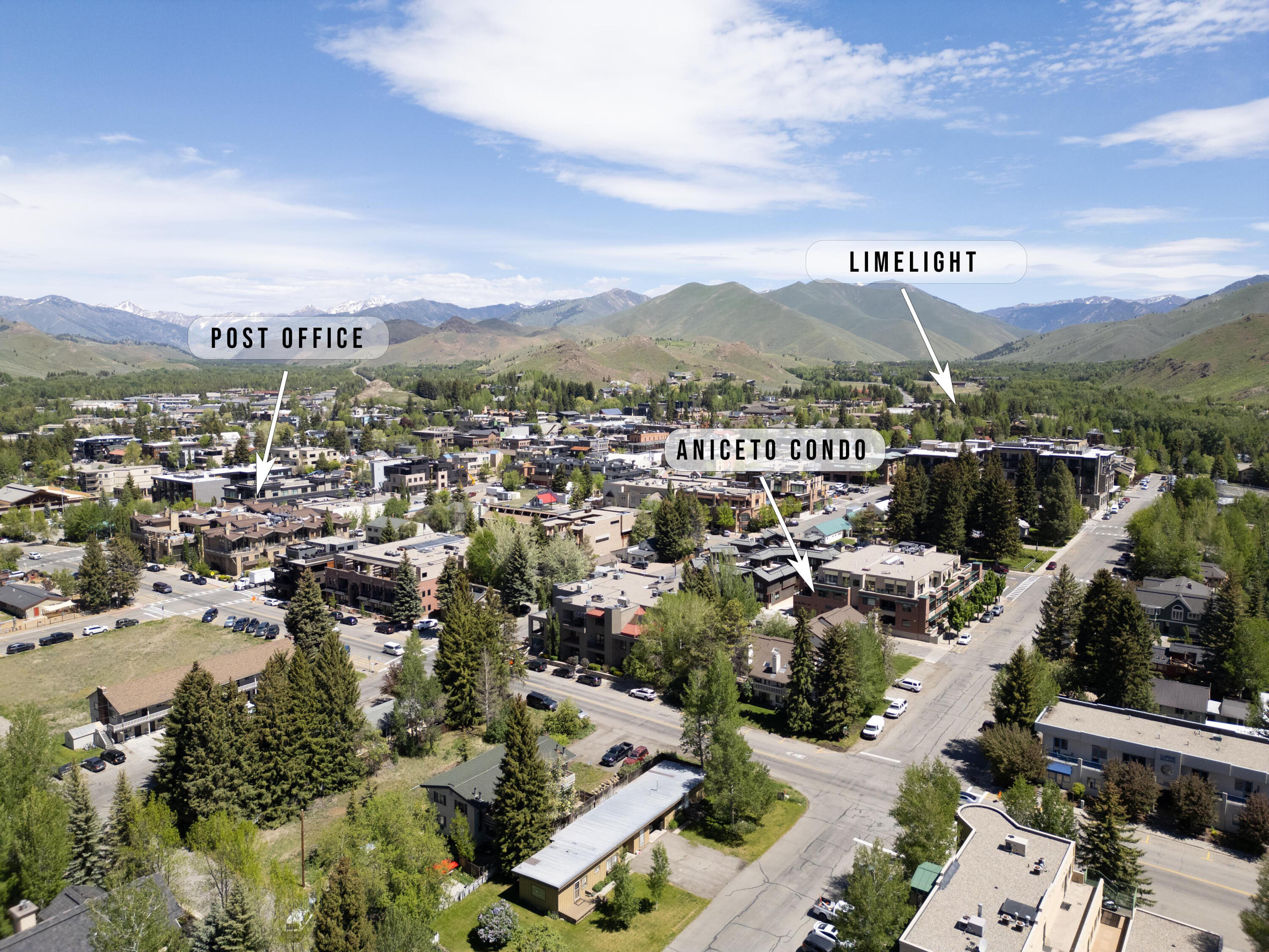 171 River Street, Unit 101 Ketchum, ID 83340 - Photo 15 of 16 Aerial