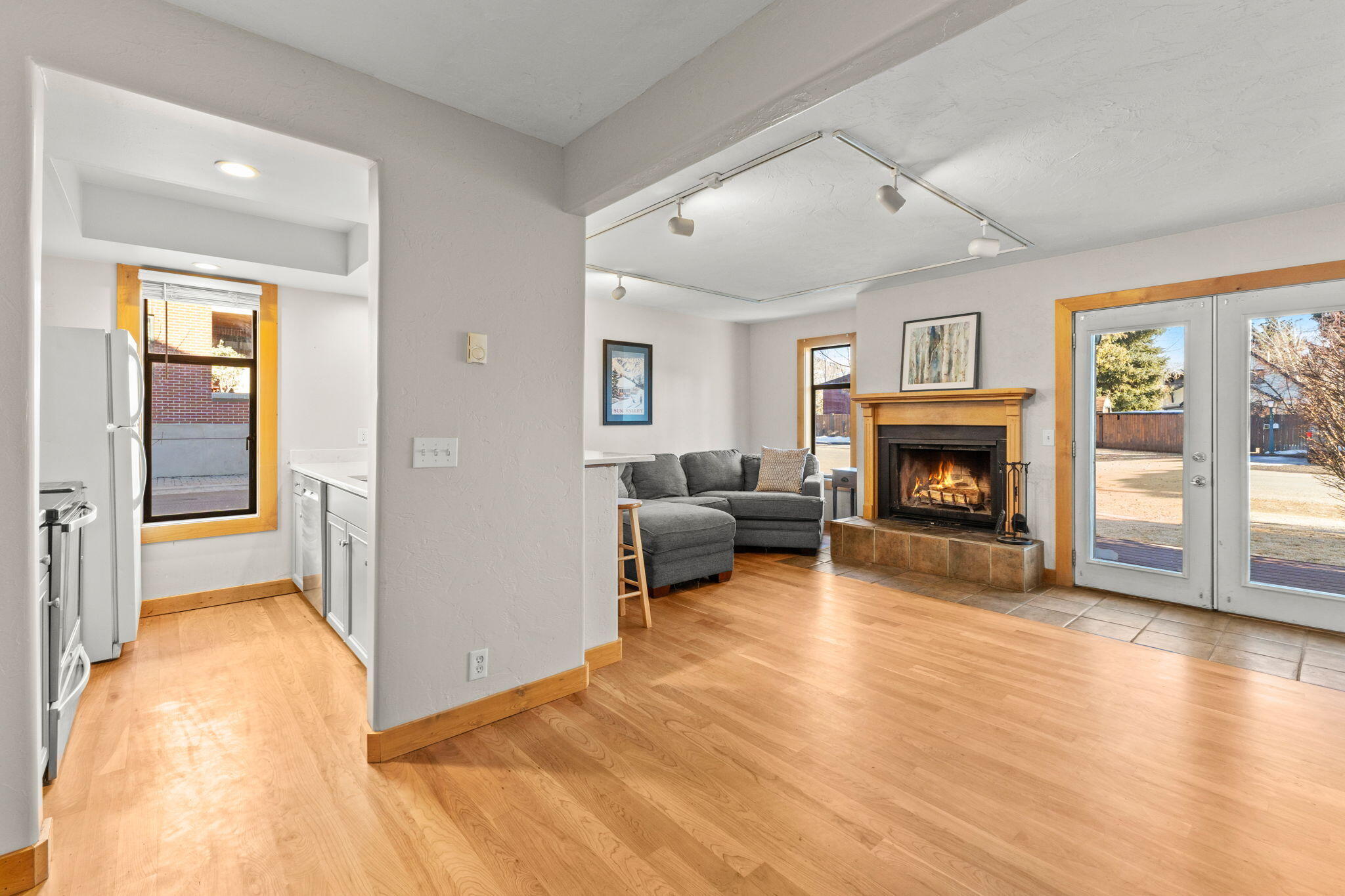 171 River Street, Unit 101 Ketchum, ID 83340 - Photo 2 of 16 Living Room Kitchen