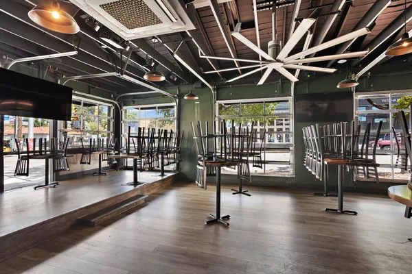 a front view of a retail shop